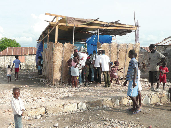 A basic Lutheran church structure in Haiti.