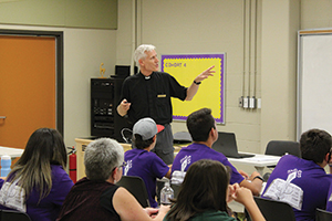 CLTS President Winger presents on apologetics during a breakout session.