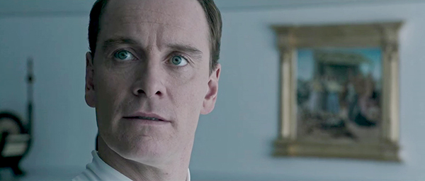 The android David stands in front of Piero della Francesca’s painting “The Nativity” in the prologue to Alien: Covenant.