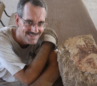 “It’s a face!”  Seminary professor uncovers ancient fresco