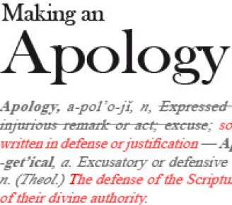 Making an apology