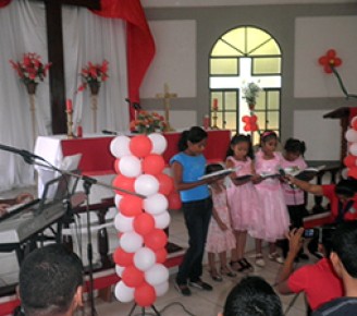 Nicaraguan children celebrate Reformation Day