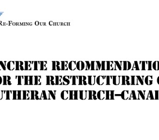 Concrete recommendations released for the restructuring of Lutheran Church–Canada