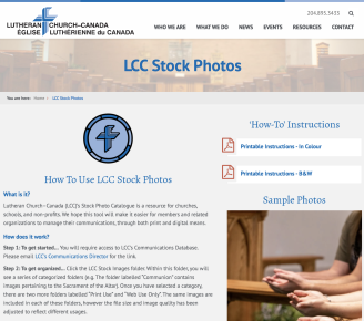 Lutheran Church–Canada’s Free Stock Photo Catalogue is here!