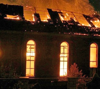 Fire devastates Dnepropetrovsk church
