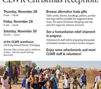 CLWR to host Christmas Reception, reports successful Sweaters for Syria campaign