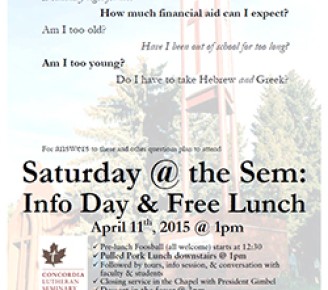 CLS to hold “Saturday @ the Sem”