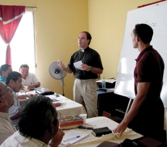 Nicaraguan clergy study New Testament Greek