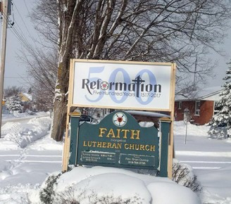New sign highlights Reformation anniversary