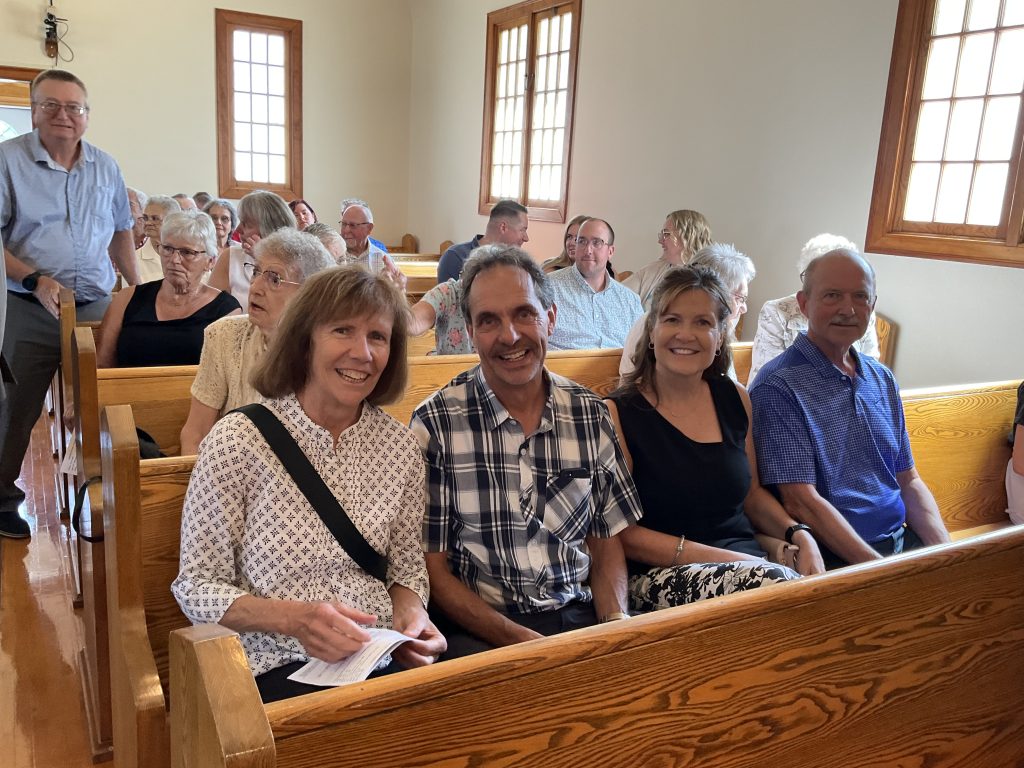 Members of St. John's in the pews.
