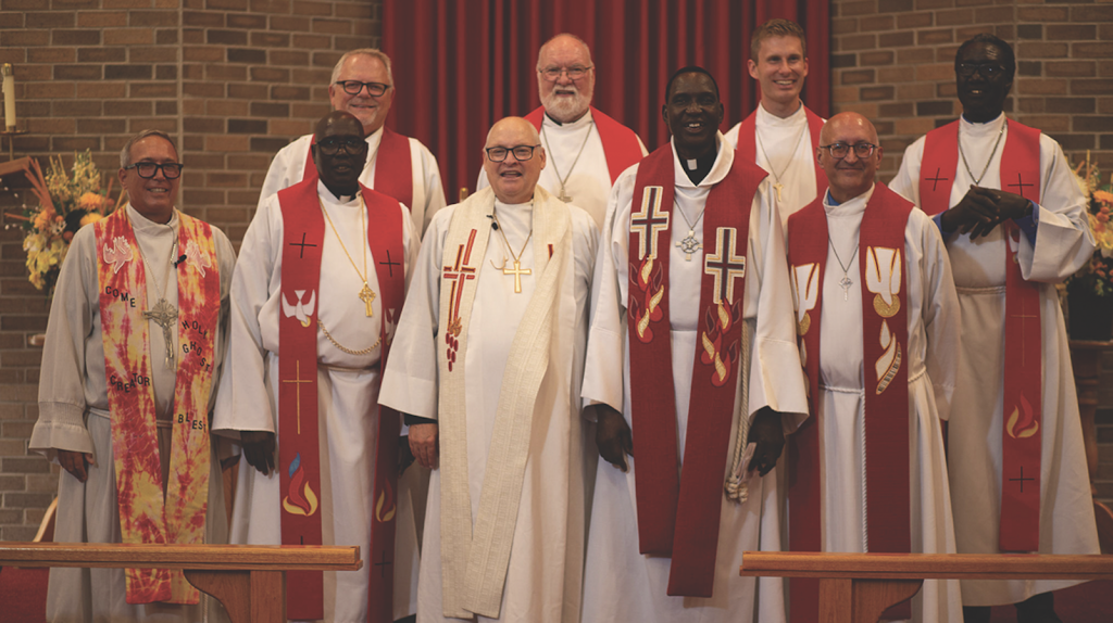 Pastors at ordination and installation of Rev. Joseph Nhial.