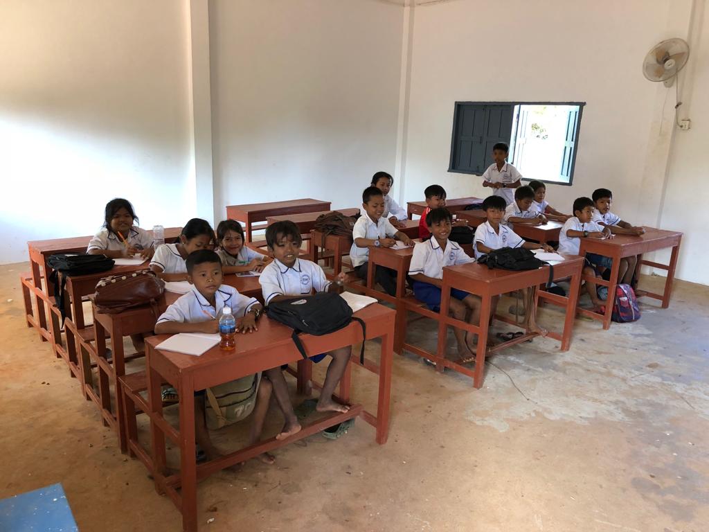 Children in class.