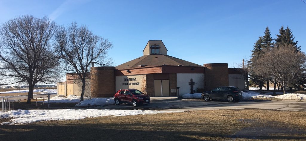 Immanuel Lutheran in Winnipeg, building exterior.