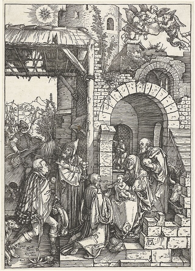 Albrecht Dürer, The Adoration of the Magi, woodcut ca. 1501–1503.